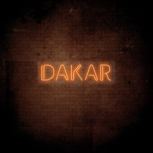 neoninis LED ženklas Dakar