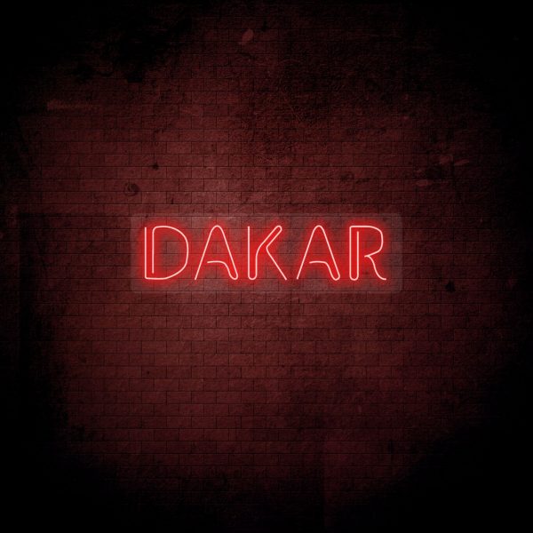 neoninis LED ženklas Dakar
