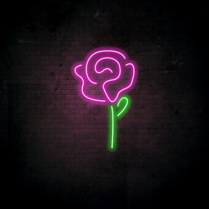 neoninis LED ženklas Rose