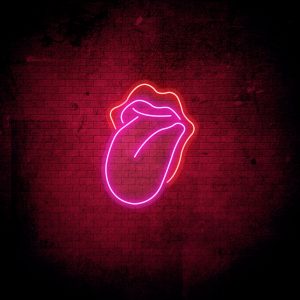 Neoninis LED ženklas Rolling Stones