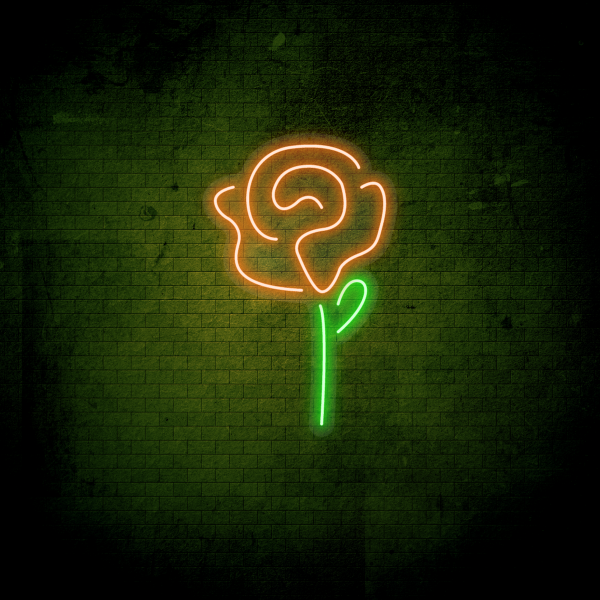neoninis LED ženklas Rose
