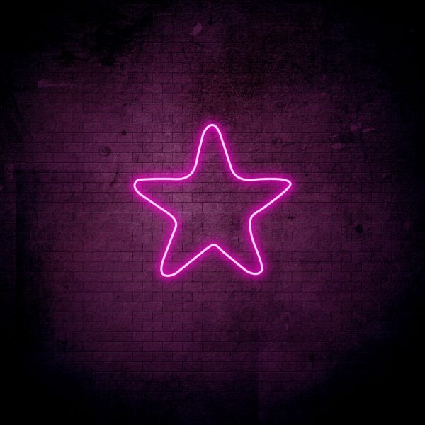 Neoninis LED ženklas Star