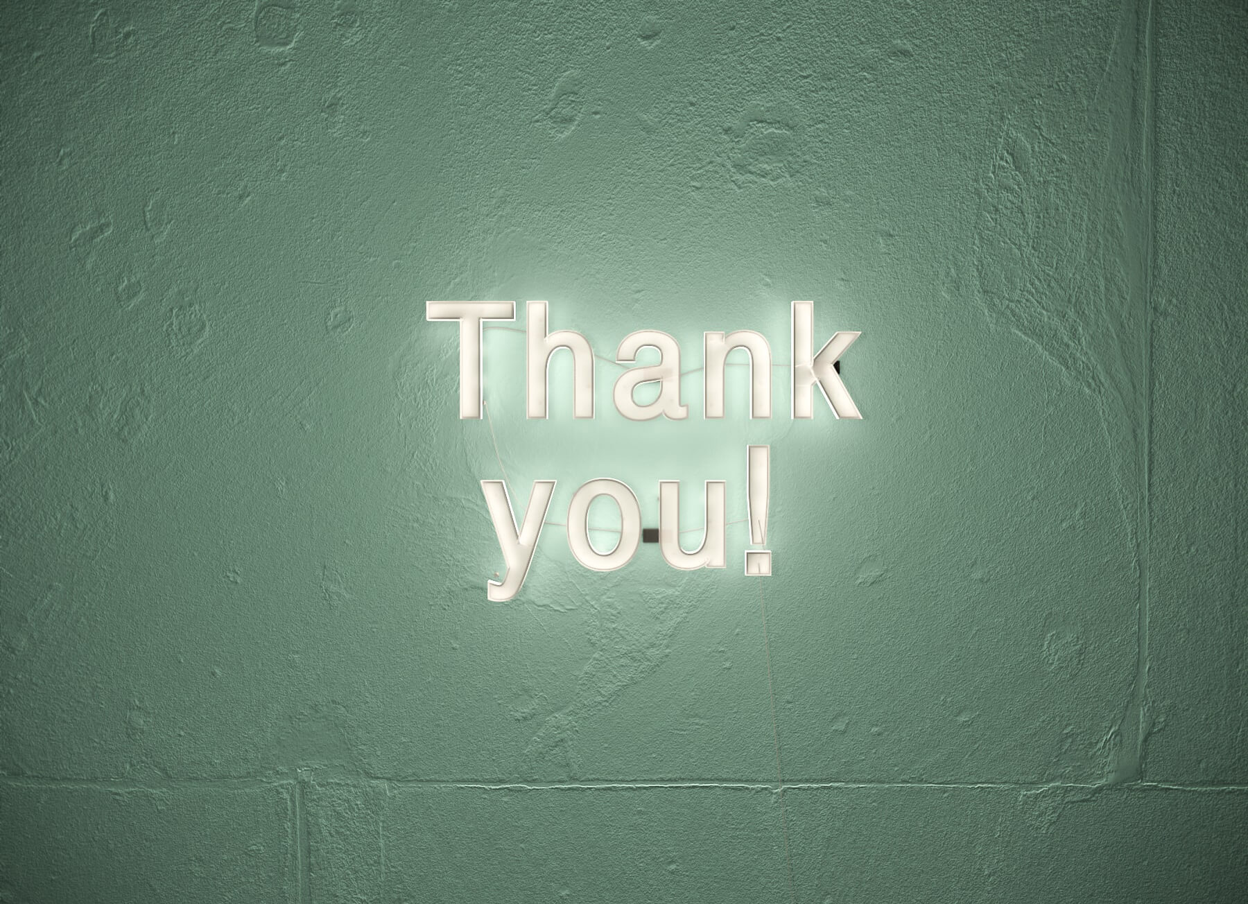 Neoninis LED ženklas Thank You